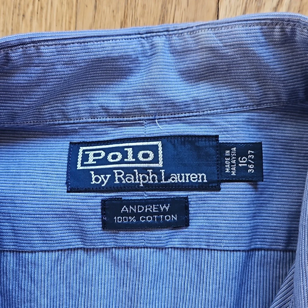 RL POLO Andrew striped shirt 16 36/37